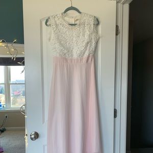 Chiffon pink maxi/prom dress